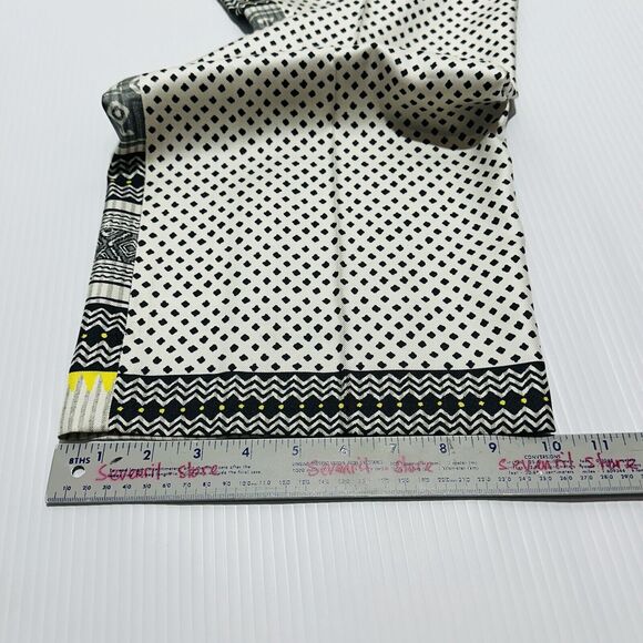 ETRO Women 42/US 6 Silk Wide Leg High Rise Aztec Ivory Gray Bandana NWT $1990 - Picture 12 of 12